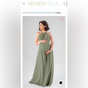 Kennedy Blue Lacey Bridesmaid Dress Moss